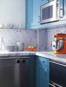 marble backsplash blue orange kitchen marble backsplash blue orange kitchen