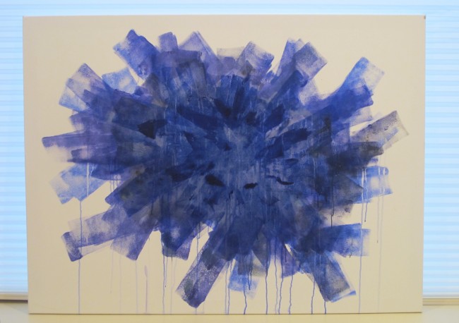 New Painting...Navy blue art.