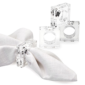 FOUND: Cheap Lucite Napkin Rings