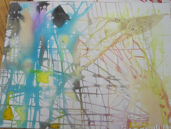 Two gigantic new paintings... Probably my favorite ones EVER.