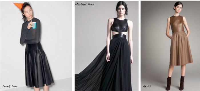 Must have for fall 2011: The half-leather dress.