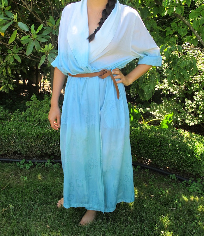 dip dye robe