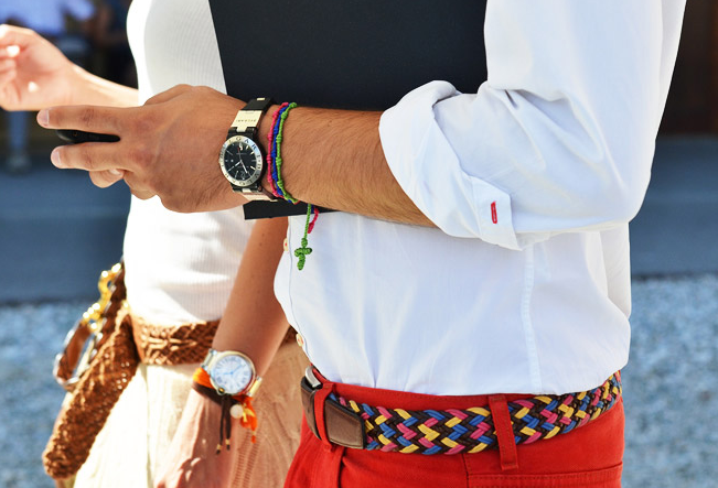 Reader Question: Men's colorful belts.