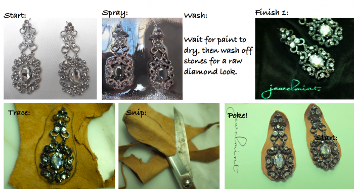 JewelMint Project #1: Rustic Chic Holiday Earrings.