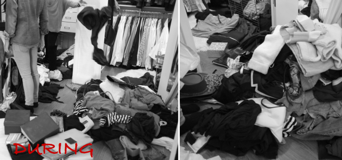 During closets