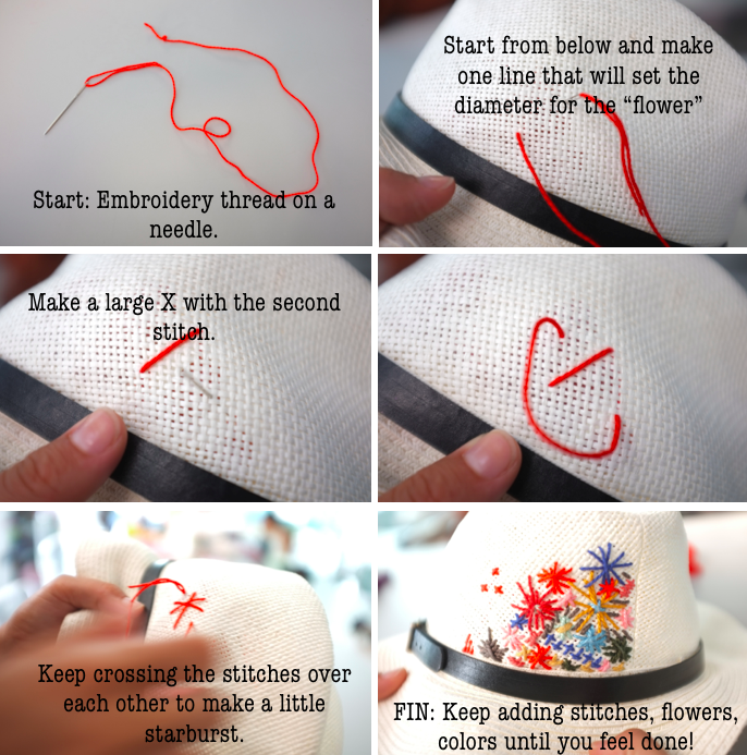 Sketch42 DIY embroidered hat