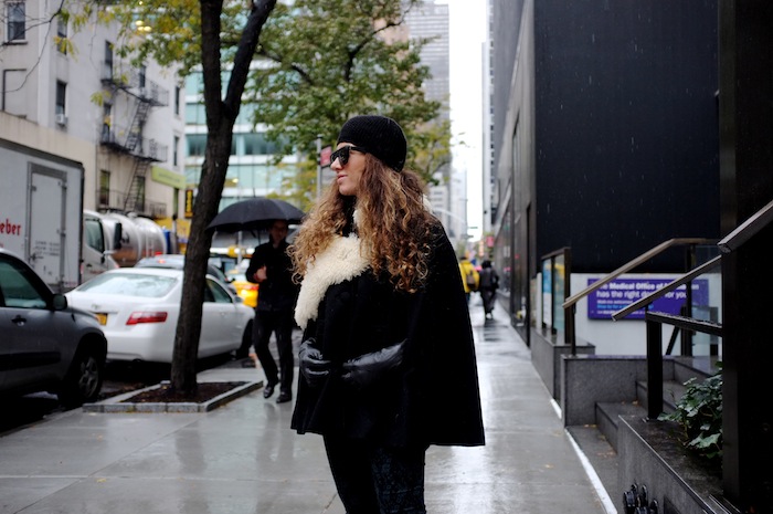 DIY: Shearling Cape.