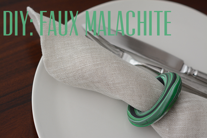 DIY: Faux Clay Malachite